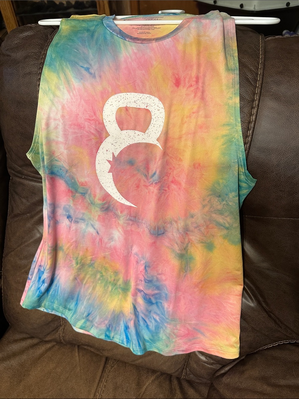 ZYIA Tie-Dye Muscle Tee in Pink, Yellow, Blue, Green